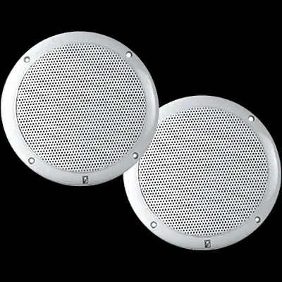 POLYPLANAR MA4056W 6&#039; 2-Way Coaxial White 40 Watt