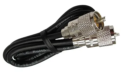Procomm Pp8X50-Blk 50&#039; Rg8X Black Coax Cable With Pl259 Connecto