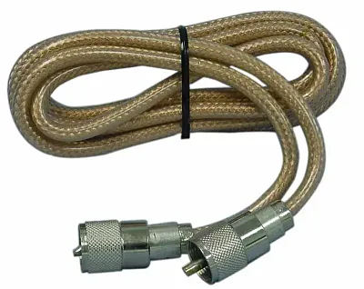 Larsen Pp8X6A-Cl 6&#039; Pl To Pl Rg8X Clear Coax W/ Astatic Plugs