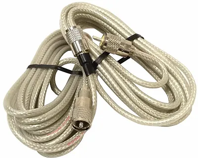 18&#039; Co-Phase Rg8X (Clear) Pl259 On All Ends Pr18Sd8X