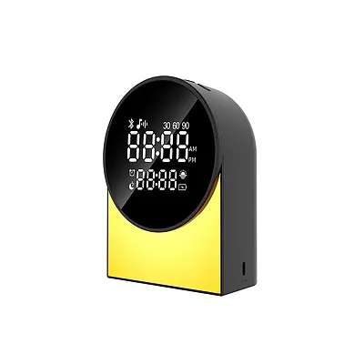 Priority Products 51811146B Rechargeable Digital Fm Radio Alarm Clock With Bluet