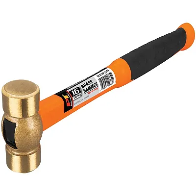 PERFORM TOOL W1137 16 Oz Solid Brass Hammer