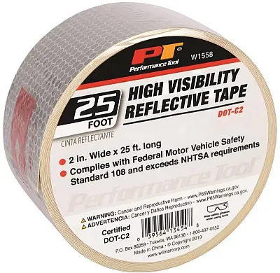 PERFORM TOOL W1558 Dot Reflective Tape 2Inx12Ft
