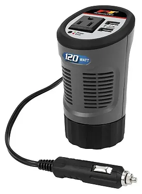 PERFORM TOOL W16650 120-Watt Cup Power Inverter
