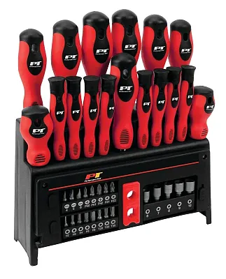 PERFORM TOOL W1727 39Pc Screwdriver Set W/ R
