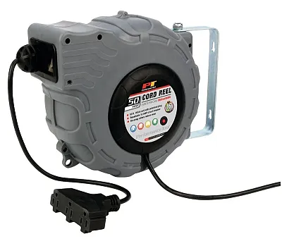 PERFORM TOOL W2273 50Ft Retractable Cord Reel