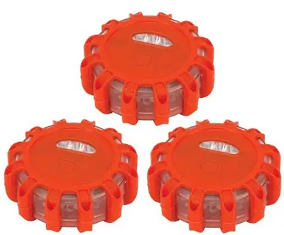 PERFORM TOOL W2383 3-Pk Led Road Flares W/Bag
