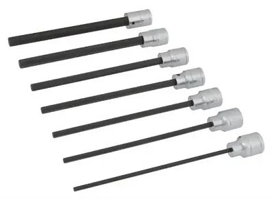 PERFORM TOOL W38750 7Pc 3/8&#039; Dr Sae Hex Bit S