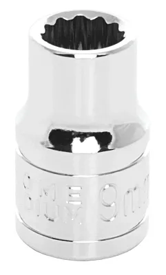 PERFORM TOOL W38809 Socket 12Pt 9Mm