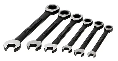 PERFORM TOOL W39004 6Pc Sae Blk Ratchet Wrench Set