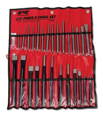 PERFORM TOOL W754 28Pc Punch And Chisel Set