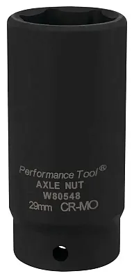 PERFORM TOOL W80548 Axle Nut Socket 29Mm