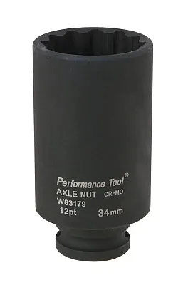 PERFORM TOOL W83179 Axle Nut Socket 34Mm