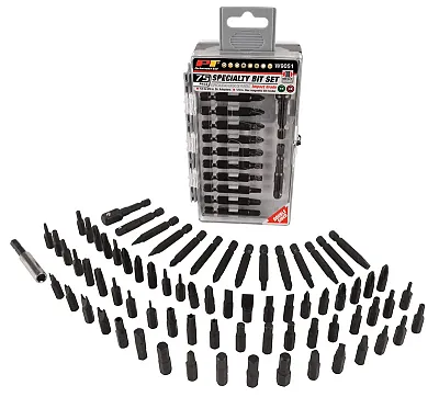 PERFORM TOOL W9051 75Pc Impact Specialty Bit Set
