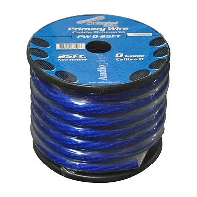 Power Wire Audiopipe 0Ga. 25&#039; Blue