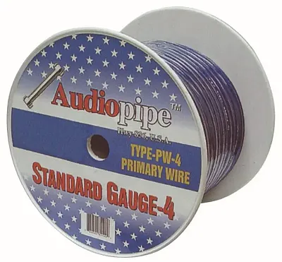 Audiopipe Pw4100-S 100&#039; 4 Gauge Oxygen Free Cable (Silver)