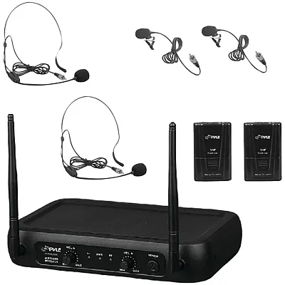 Pyle Pdwm2145 Vhf Fixed-Frequency Wireless Microphone System