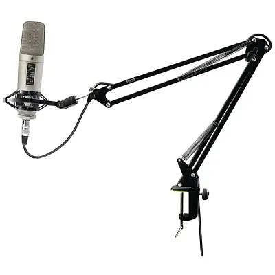 Pyle Pro Pmksh01 Universal Table Clamp Boom Shock Microphone Mou