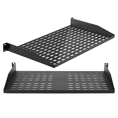 Pyle Plrstn14Ux2 1U Server Rack Mounting Shelf With Ventilated Steel Shelf Botto
