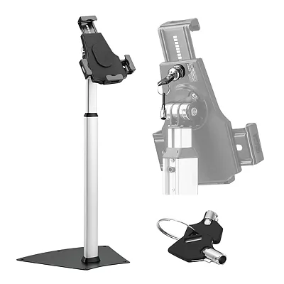 Pyle Pspadlk60 Anti-Theft Tablet Security Display Floor Stand For 7.9-In To 10.1