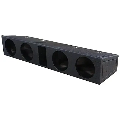 Qpower 4 Hole 8" Ported Woofer Box For 2009-2020 Ford F150 Supercrew / 2017-2020