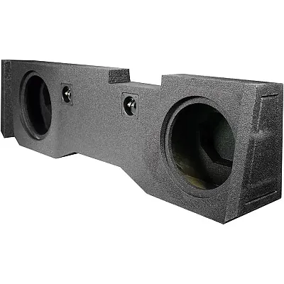 Qpower Dual 10&quot; 2014-Current  Gm/Chevy Crew Cab Woofer Box Bed L