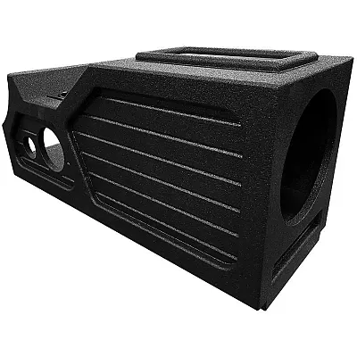 Qpower &quot;Qbomb&quot; &#039;07-&#039;13 Gm/Chevy Crew Cab Center Console Single 12&quot; Vented Empty 