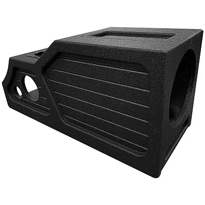 Qpower &quot;Qbomb&quot; &#039;14-&#039;18 Gm/Chevy Crew Cab Center Console Single 12&quot; Vented Empty 