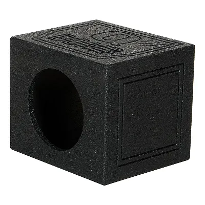 Qpower Single 10&quot; Sealed Woofer Enclosure Withh Bed Liner Spray