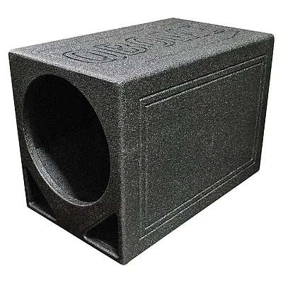 Qpower Single 12&quot; Triangle Ported Finished W/Bed Liner