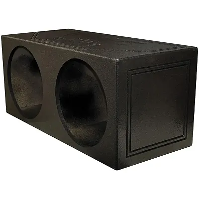 Qpower Dual 15&quot; Sealed Woofer Enclosure Withh Bed Liner Spray