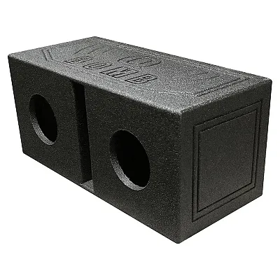 Qpower Dual 6.5&quot; Enclosure Vented Qbomb With Spray Liner