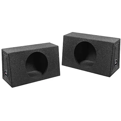 Qpower Qbomb Single 10&quot; Empty Woofer Box. Mounts Behind Seat. So