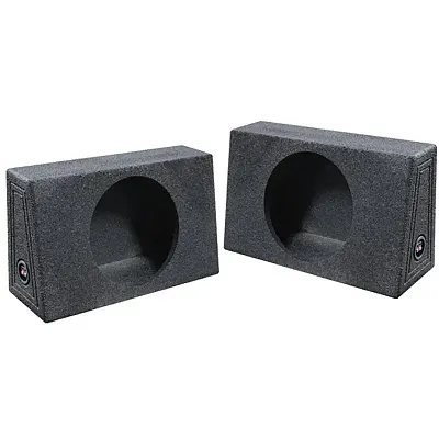 Qpower Qbomb Single 12&quot; Empty Woofer Box Mounts Behind Seat