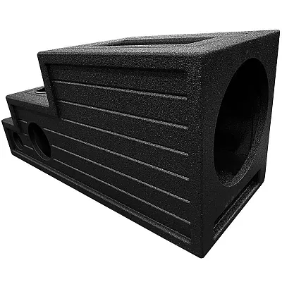 Qpower &quot;Qbomb&quot; Single 12&quot; Universal Center Console Vented Empty Woofer Enclosure