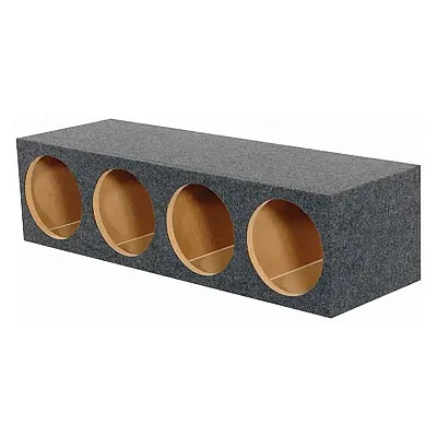 Qpower 12&quot; 4 Hole Empty Box 1&quot; Mdf