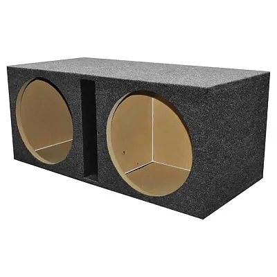 Qpower 2 Hole 15&quot; Vented Woofer Box With 1&quot; Mdf Face