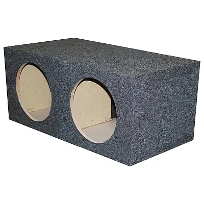 Empty Woofer Box (2)10&quot; Qpower Square Style  Mpsq10E 