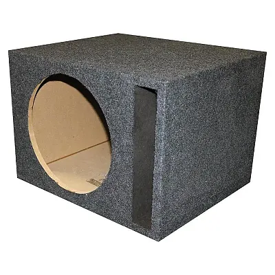  Sbass12  Empty Wooder Box Qpower; (1) 12&quot; Slot Ported