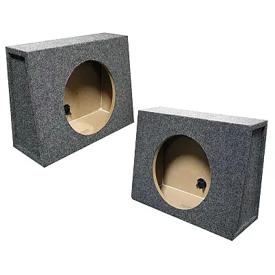  Tw12  Empty Split Woofer Box Angle 12&quot;; Mounts Behind Seat