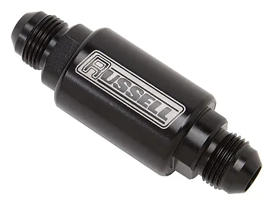 RUSSELL/EDEL 650133 Fuel Filter #6 Male Blk