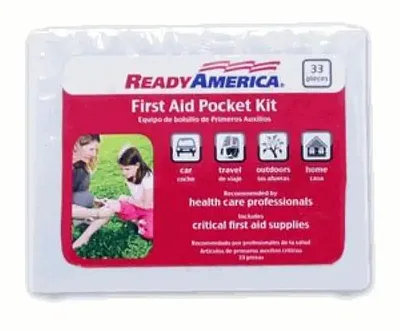 READY AMER 74001 Pocket First Aid Kit 33Pc