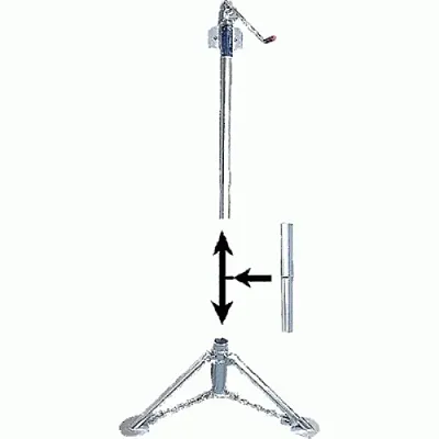 RIECO-TITIAN 12284 Heavy Duty Tripod Lift Ext Set/4