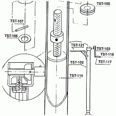 RIECO-TITAN 993070 Pin Gear Drive