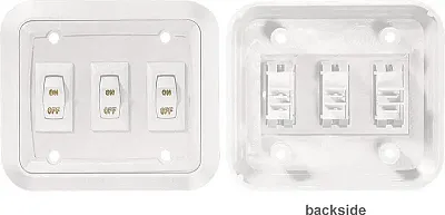 RV DESIGNER S661 Wallplateswitch White Triple 3