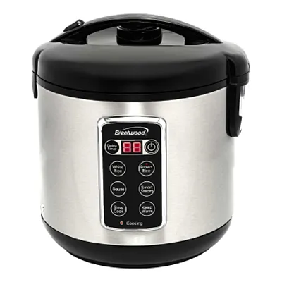 Brentwood 10 Cup 7-Function Smart Rice Multi-Cooker in Stainless Steel