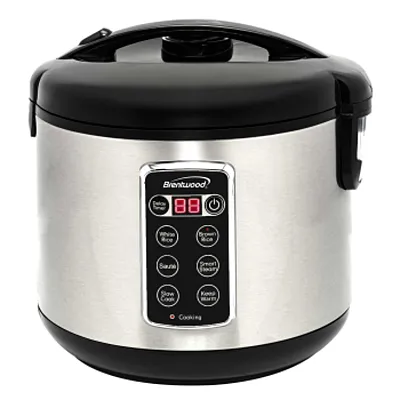 Brentwood 16 Cups 6 Function Smart Multi-Cooker Rice Cooker in Stainless Steel