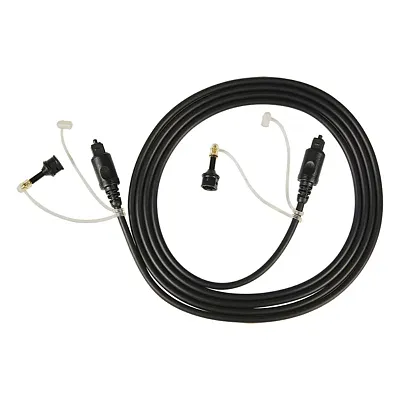 Rca Dv10Rv Digital Optical Cable With Two 3.5-Mm Adapters, 6 Ft., Black