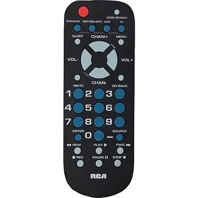 Rca Rcr504Br 4-Device Palm-Sized Universal Remote