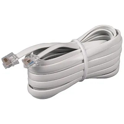 Rca Tp231Whr White Phone Line Cord (15Ft)